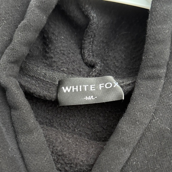 White Fox Black Hoodie - Picture 2 of 3